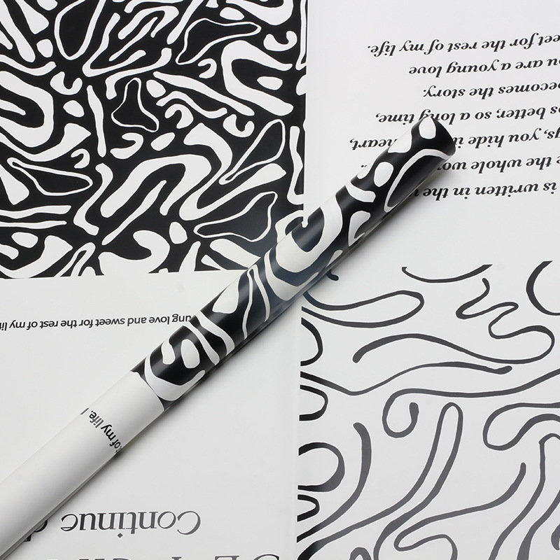 Huaxi París graffiti papel de embalaje de flores impermeable estilo coreano florista ramo material de papel de embalaje de flores