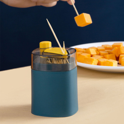 New toothpick box push-type automatic pop-up toothpick tube printing logo creative portable toothpick box factory direct sale