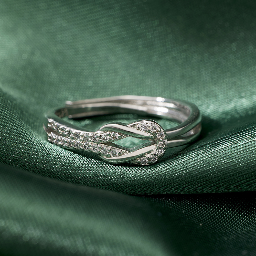 Unlimited fashionable brand adjustable ring with bow