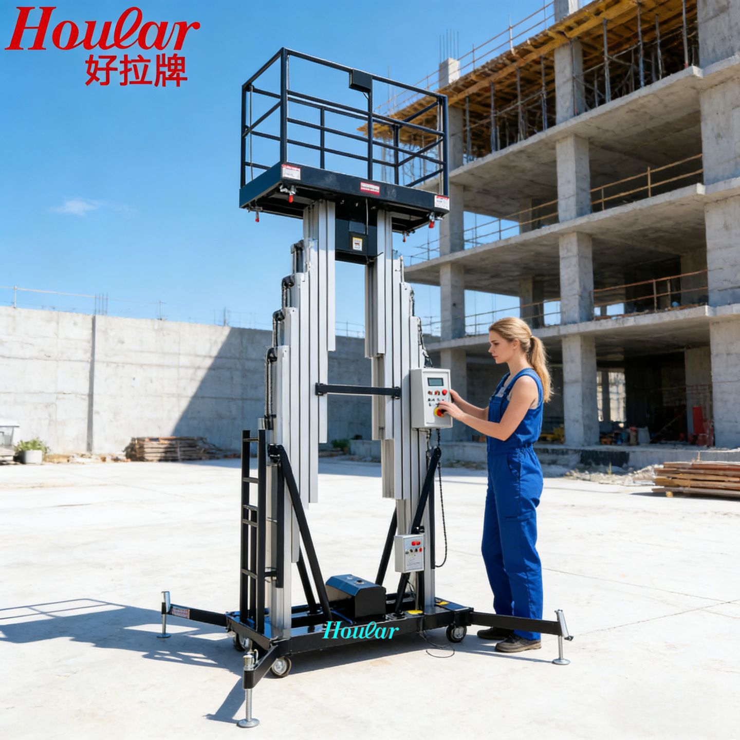 双桅GTWY8-200S升降机铝合金升降机移动式铝合金高空电动升降平台