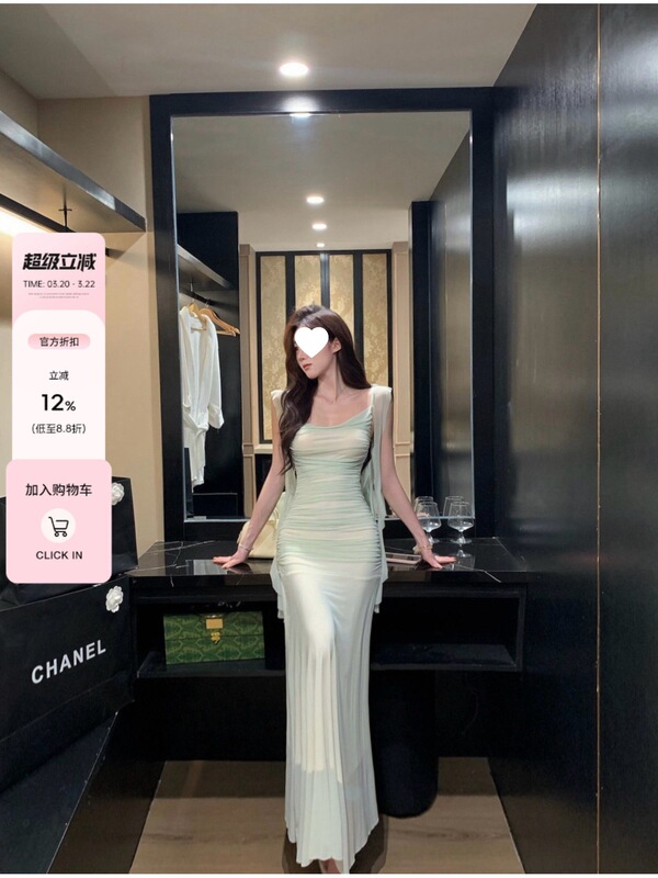 Gentle and stylish, extremely beautiful, slim-fitting, bodycon, strapless long dress, niche fashion, elegant dress, Spring 2026 Gentle and stylish, extremely beautiful, slim-fitting, bodycon, strapless long dress, niche fashion, elegant dress, Spring 2026