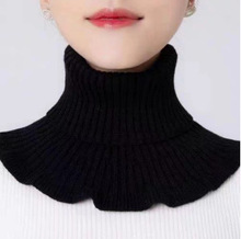 围脖女套头秋冬保暖脖套护颈椎百搭装饰假领子针织高领毛线衣领