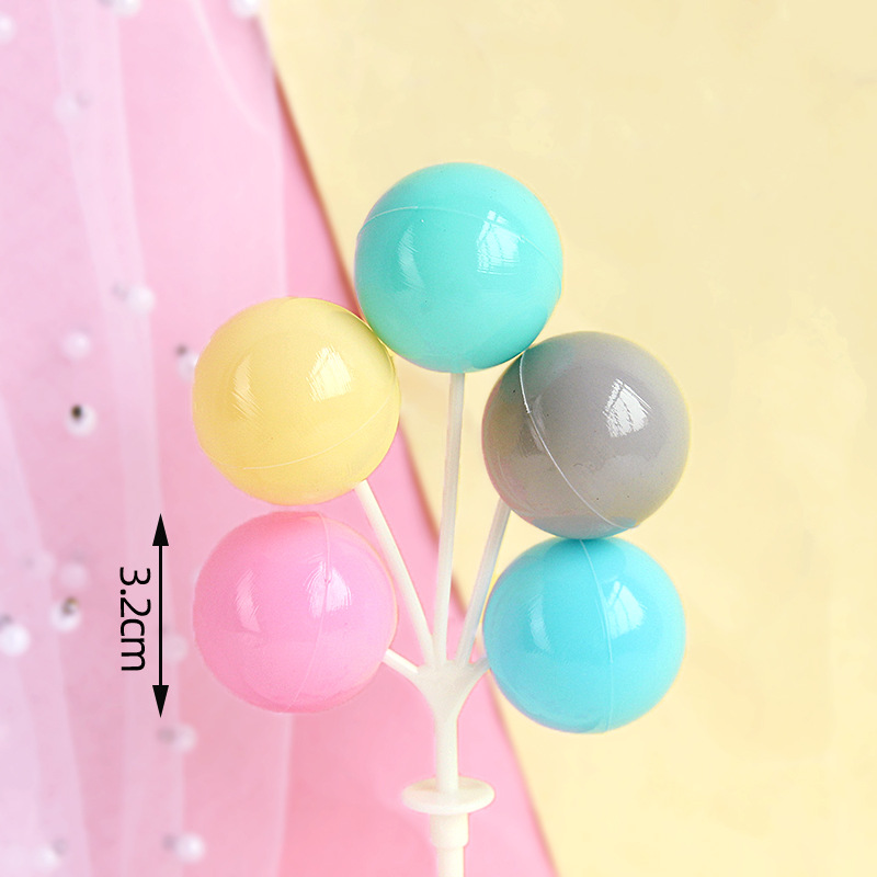 Ins pastel de cumpleaños decoración de cartón de dibujos animados en línea de cerámica suave osos adornos de vela globo postre mesa de inserción