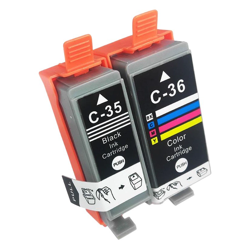 Совместимость с Canon CANON PIXMA IP100B IP100 iP110 картридж для принтера PGI-35bk 36C