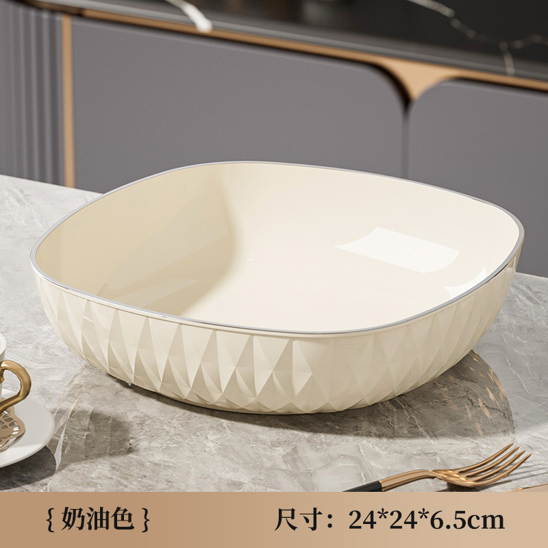 新款水果盘  客厅上档次家用茶几果盘高档轻奢风糖果盘摆放零食盘|undefined
