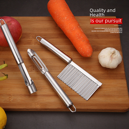 Best-selling stainless steel fruit scoop ball, carved apple corer peeler, fruit tool set