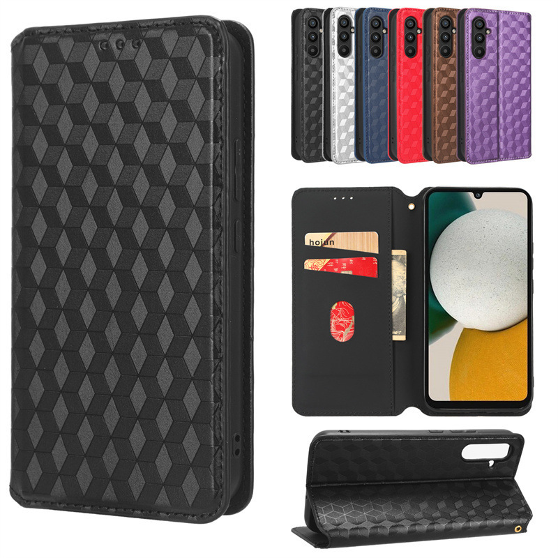 Suitable for Samsung A16/A18 Mobile Phone Case, Galaxy A15 Mobile Phone Leather Case, A26 Flip Cover, A57 Three-Dimensional Pattern A17 Case