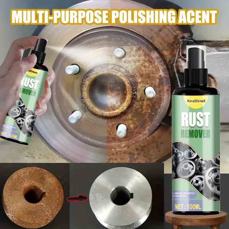 Kineshinex Car Rust Remover Wheel Maintenance Quick Removal of Rust from Exhaust Pipes Spray Cleaning Metal Iron