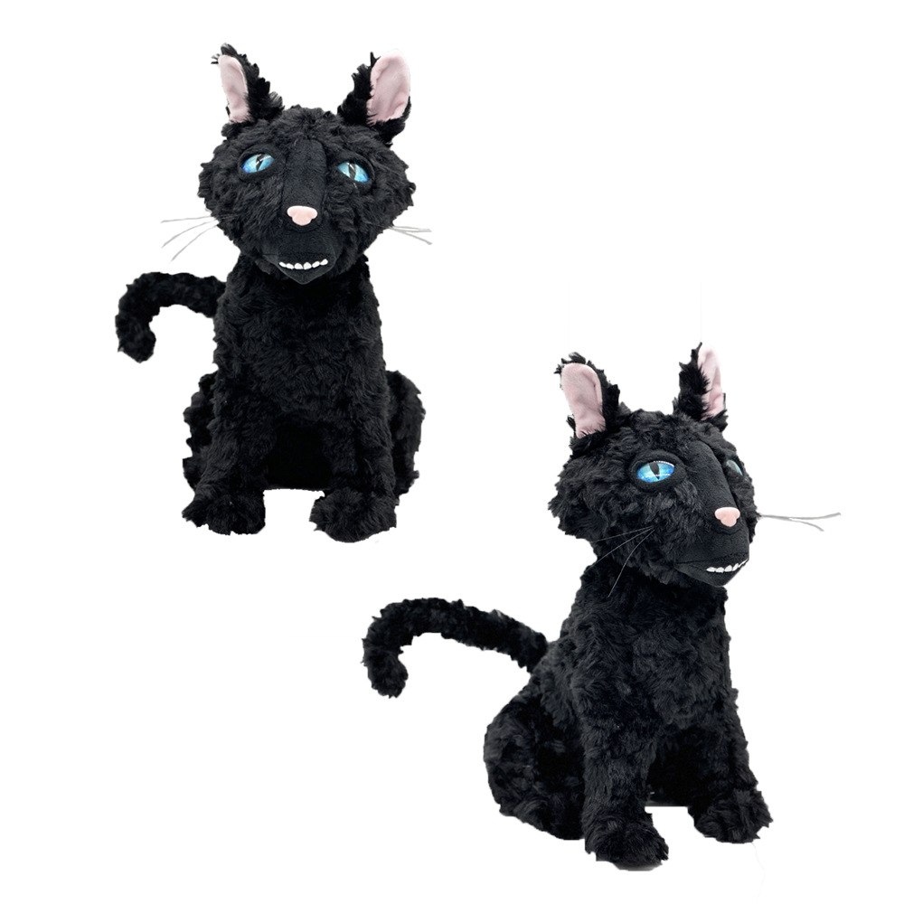 Nuevo peluche de gato Coraline de cruce fronterizo, gato negro, peluche Caroline, muñeco de peluche._voghion.com