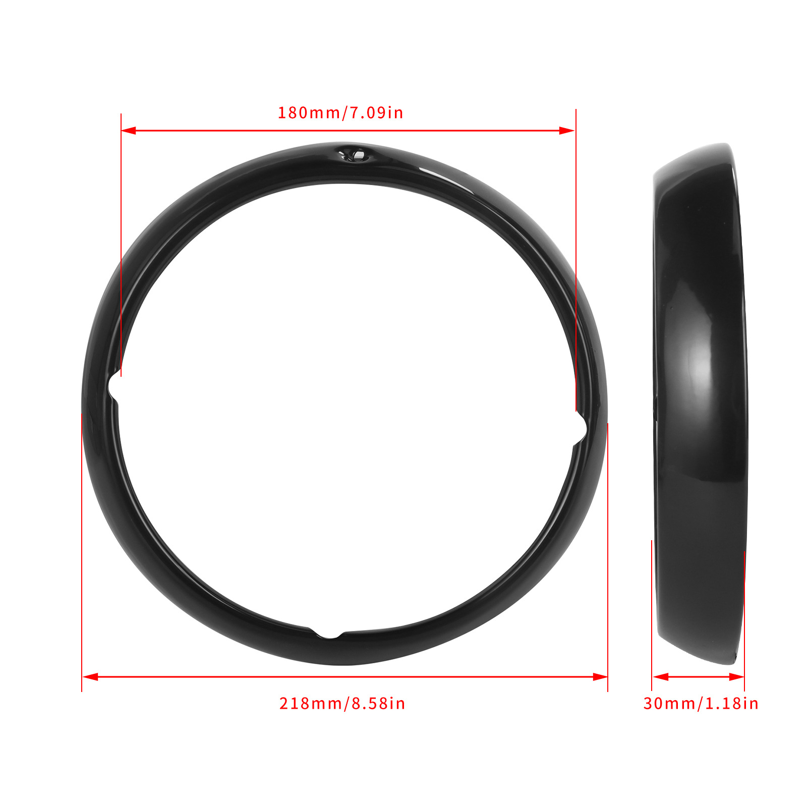 Motorcycle accessories are suitable for Harley Glide Road King modified 7-inch headlight shade lamp ring headlight shell