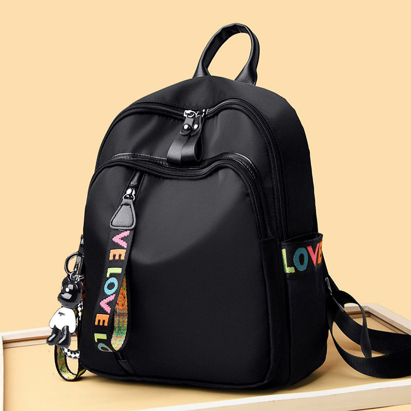 Backpack for Women, Korean Style, Versatile, Trendy Oxford Cloth Backpack, Fashionable, Casual, Large Capacity Travel School Bag
