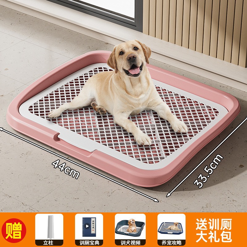 Inodoro Plano para Perros de Plástico PP Antisalpicaduras Lavable para Casa
