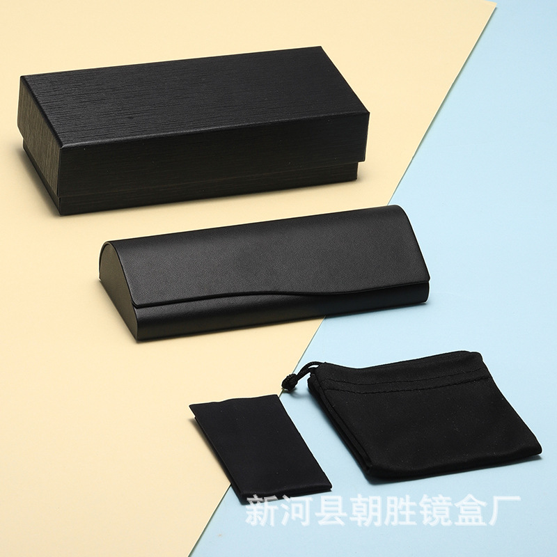 Spot Wholesale High-End Set Paper Box Salt Glasses Case Black White Anti-Stress High-End Myopia Glasses Storage Box Spot Wholesale High-End Set Paper Box Salt Glasses Case Black White Anti-Stress High-End Myopia Glasses Storage Box