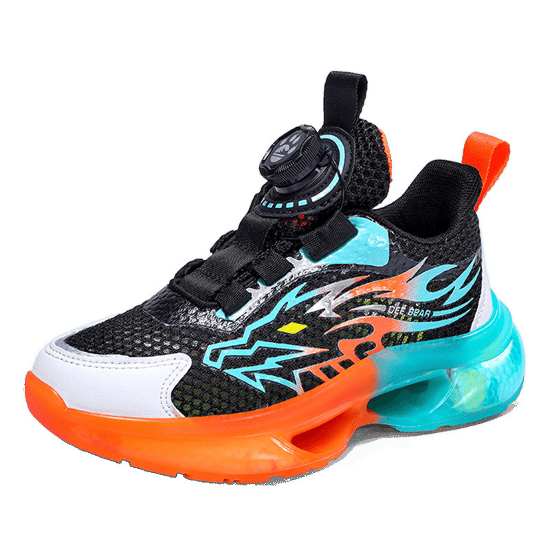 Zapatos para niños, zapatos deportivos para niños 2025 nuevos zapatos de malla hueca transpirables de verano, zapatos para correr de una sola red para niños