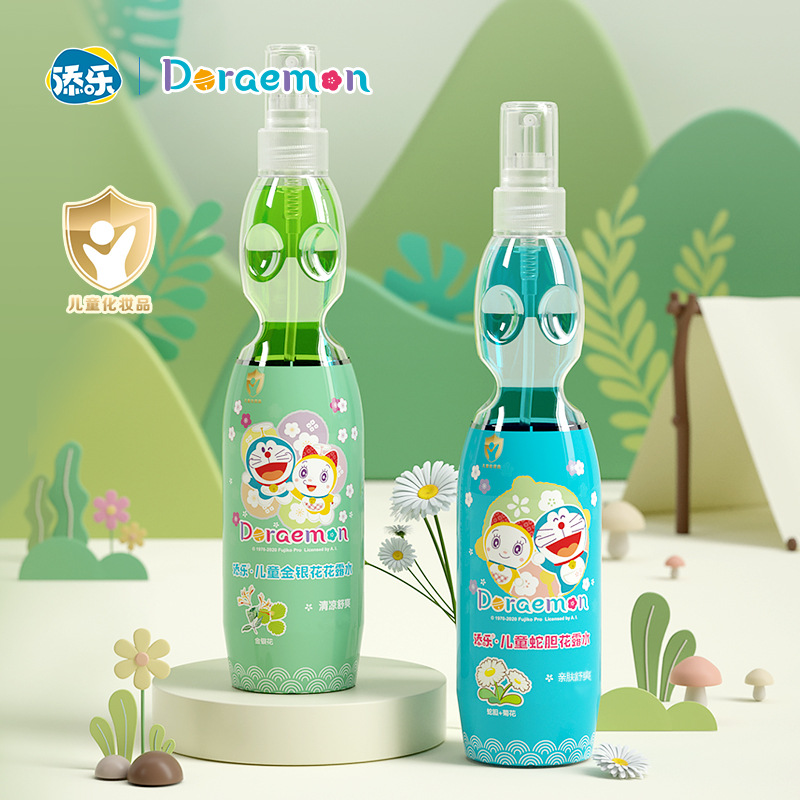添樂 哆啦a夢植萃系列寶寶金銀花花露水嬰兒噴霧祛痱止癢200ml