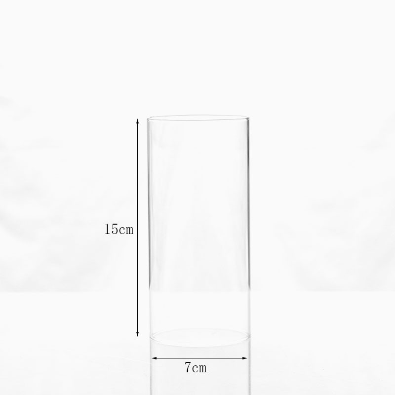 S228 cubierta de vela de vidrio transparente redondo cubierta de vela de vidrio a prueba de viento base de cubierta de lámpara de vidrio de disco triangular