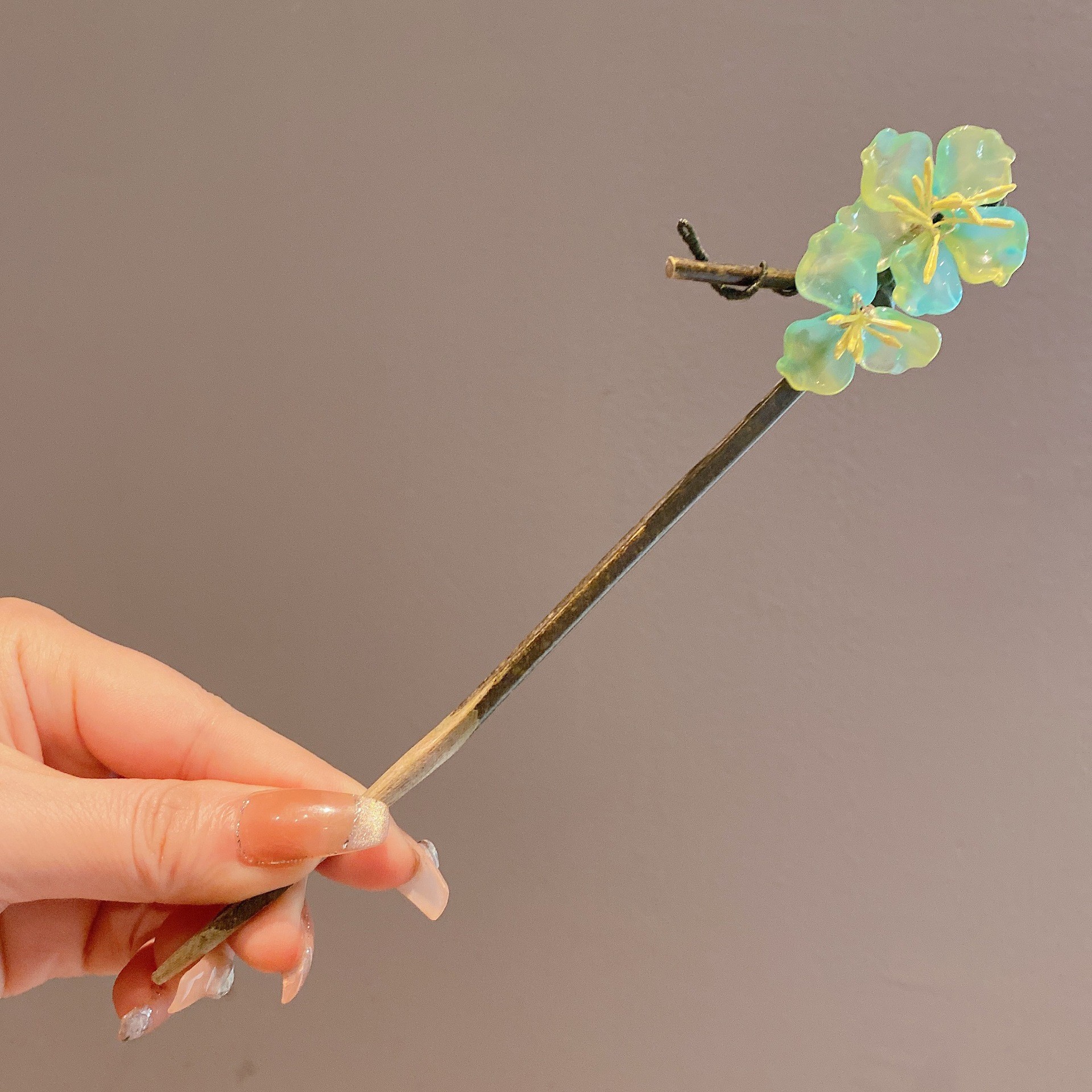 Nueva horquilla de estilo antiguo chino, horquilla de madera femenina, borla, paso a paso, nueva horquilla de estilo chino, horquilla simple