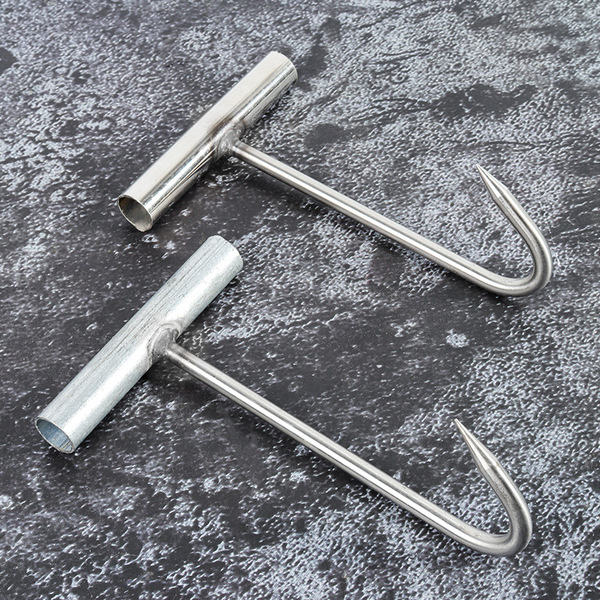 Stainless steel T-hook hand-pull meat hook multi-purpose T-hook…