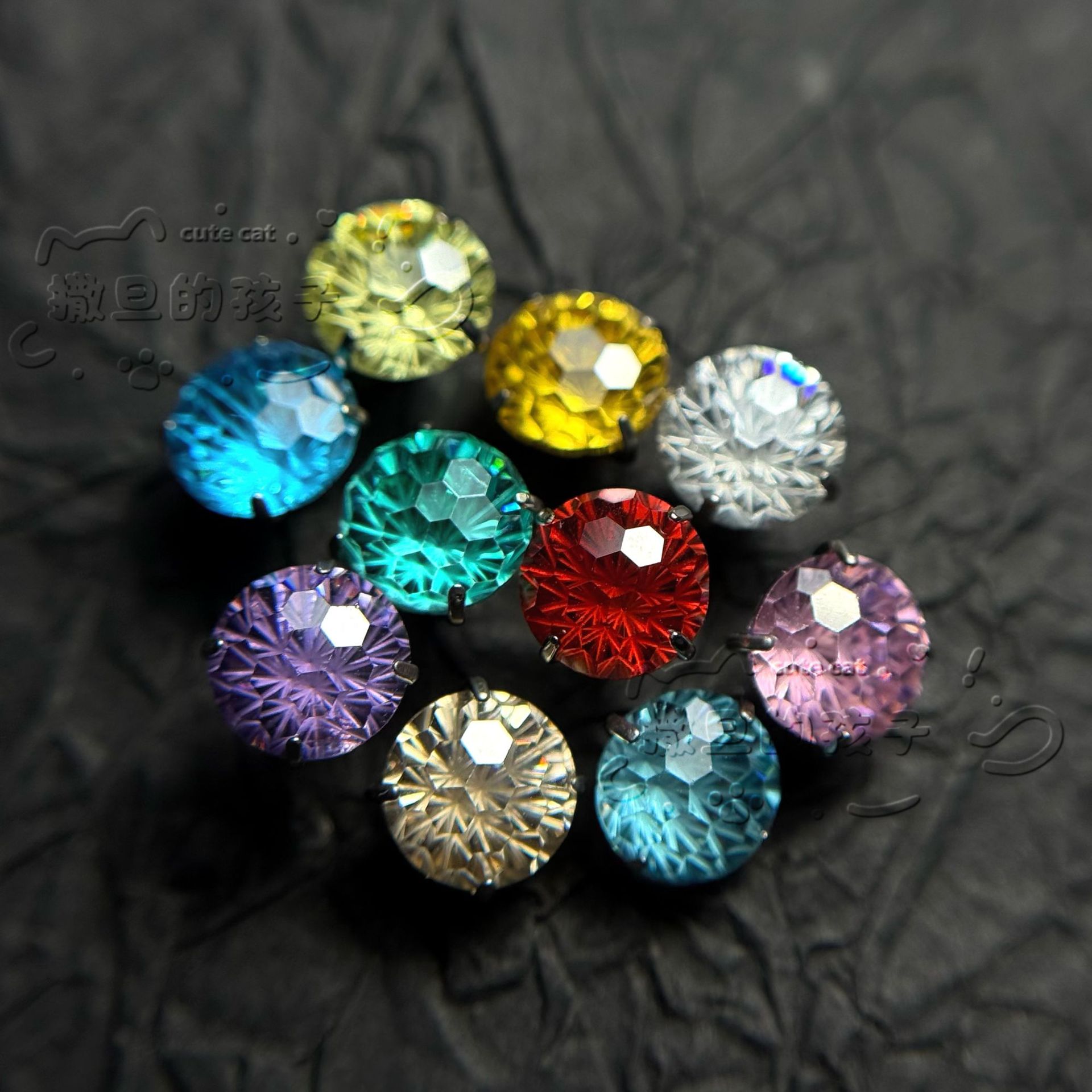 Titanium Alloy Tongue Piercing Barbell - Internally Threaded Short Rod with Sparkling Fireworks Diamond, Long-Term Wear detail image 7