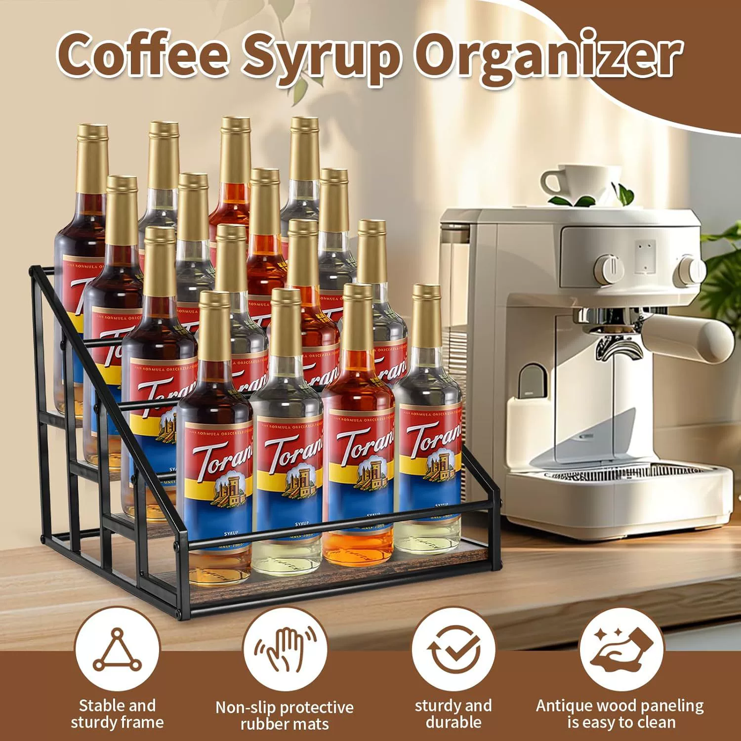 Spice Rack Storage Rack Kitchen from Yomiego