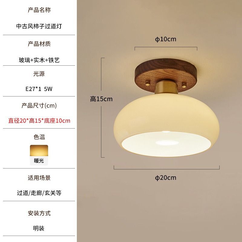 Lámpara de techo con flecos estilo medieval de hierro, vidrio y acrílico con luz LED para sala de estar y dormitorio