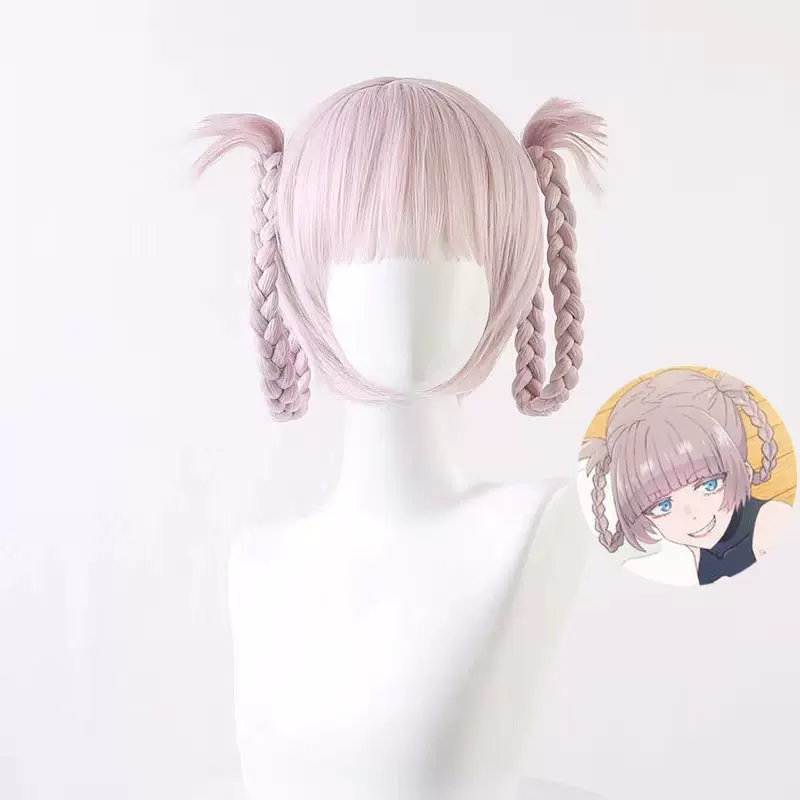 留林彻夜之歌七草荠cos假发吸血鬼 女仆装分体麻花辫假毛仿真头皮