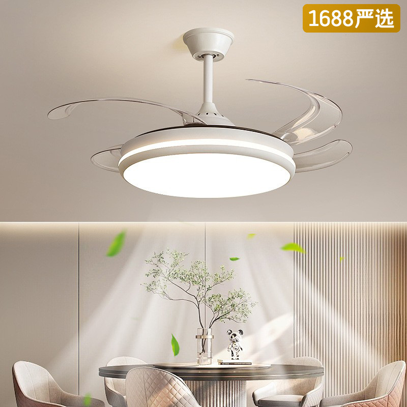 [Selección estricta] lámpara de ventilador minimalista 2025 nuevo ventilador de techo invisible dormitorio doméstico con ventilador eléctrico lámpara de vela