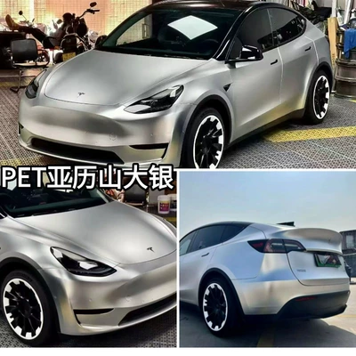 Pet Alexander Silver Car Color Change Film, Non-Peeling, Anti-Aging, Car Body Color Change, Source Factory Wholesale (Auto Color Change Film) - pet-alexander-silver-152m-x165