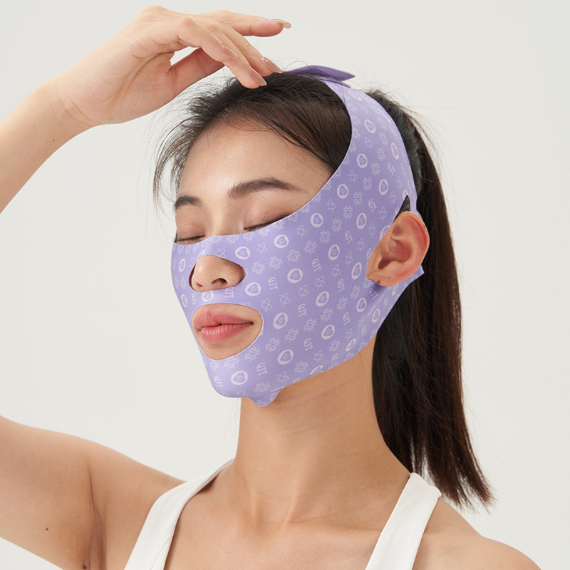 やせた顔の神器の昼と夜の両用のやせた顔のマスクの睡眠の顔の引き上げは反発しません。|undefined