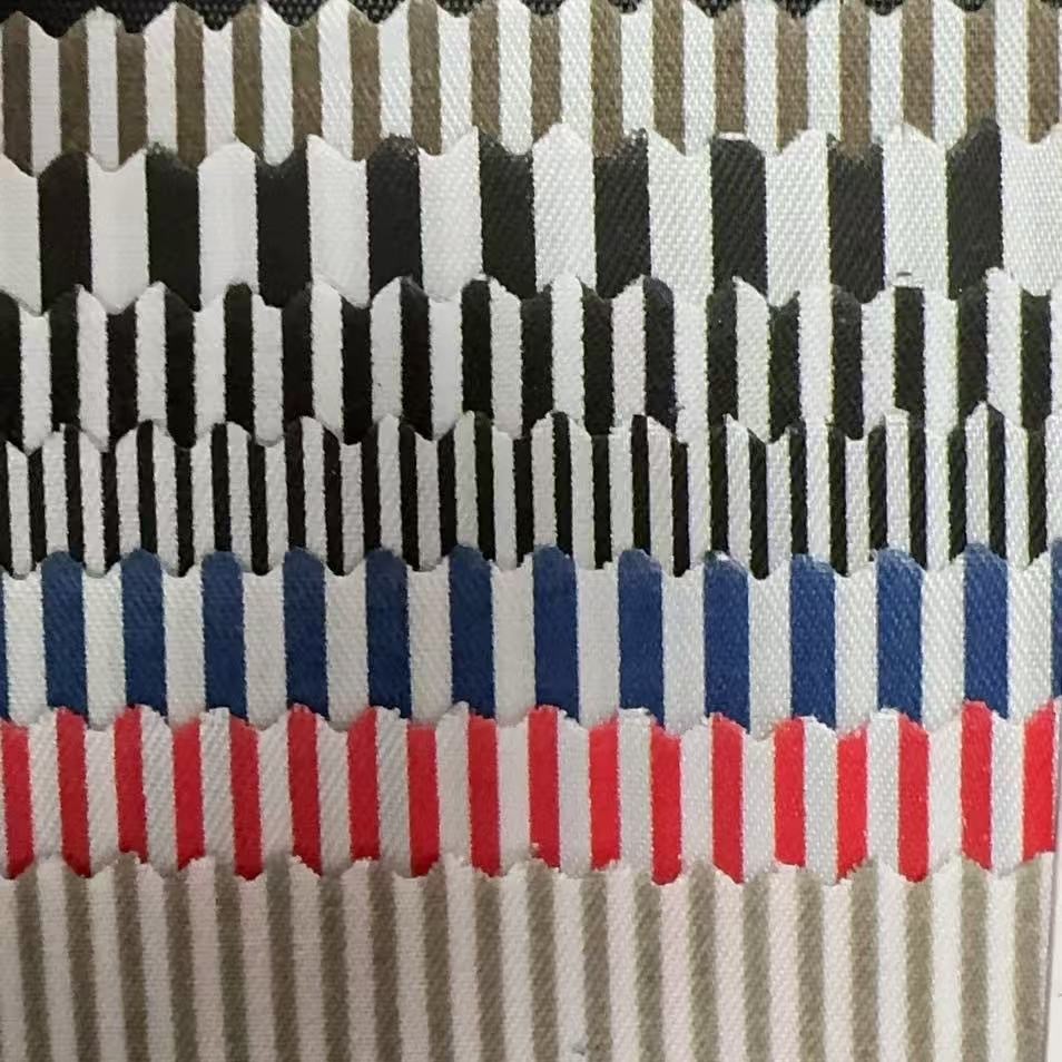 厂家直销桃皮绒印条纹斜纹磨毛布料染色印花箱包里料内衬面料