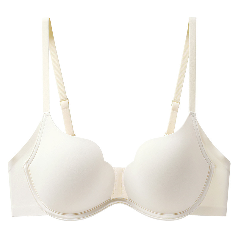 Ropa interior sin costuras Anillo de acero suave delgado de verano para mujer Colección de empuje hacia arriba pecho sujetador anti-flacidez belleza ropa interior trasera