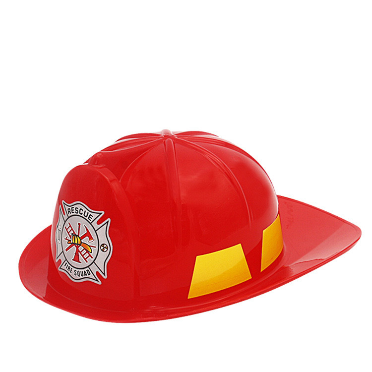 Wholesale children's simulation fire hat fire helmet plastic toy children play house masquerade role play