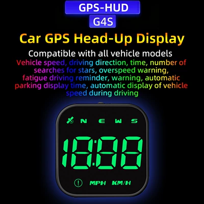 Vehicle HUD HUD head-up display, universal - g4s-green-light-gps-mini-hud-compatible-with-all-car-models
