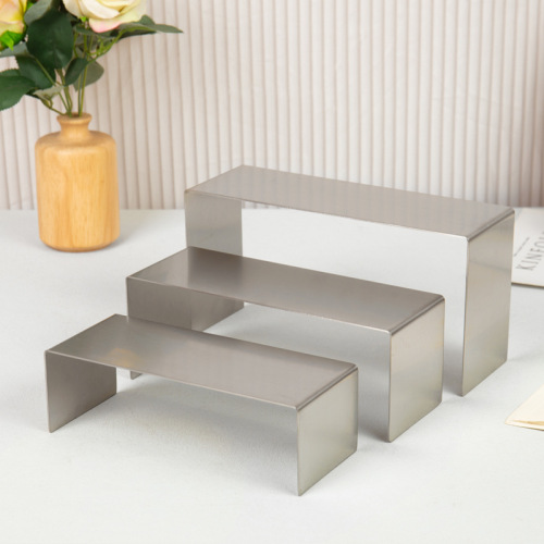 Wholesale market bag display props, shoe rack display window clothing store stainless steel U-shaped shoe bag display rack