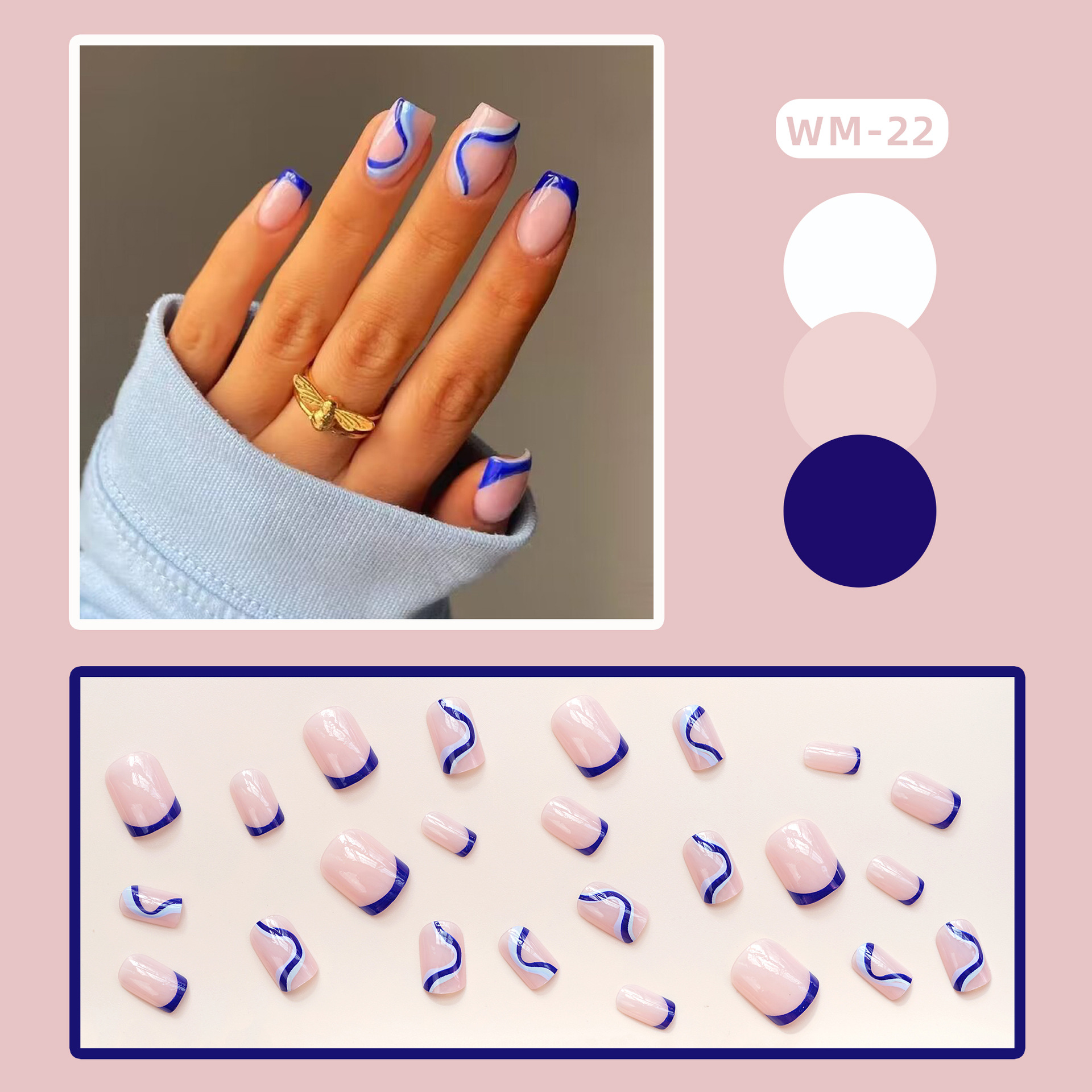 37g Weight Christmas Festival Cute Style Christmas Cute Press On Nails 6