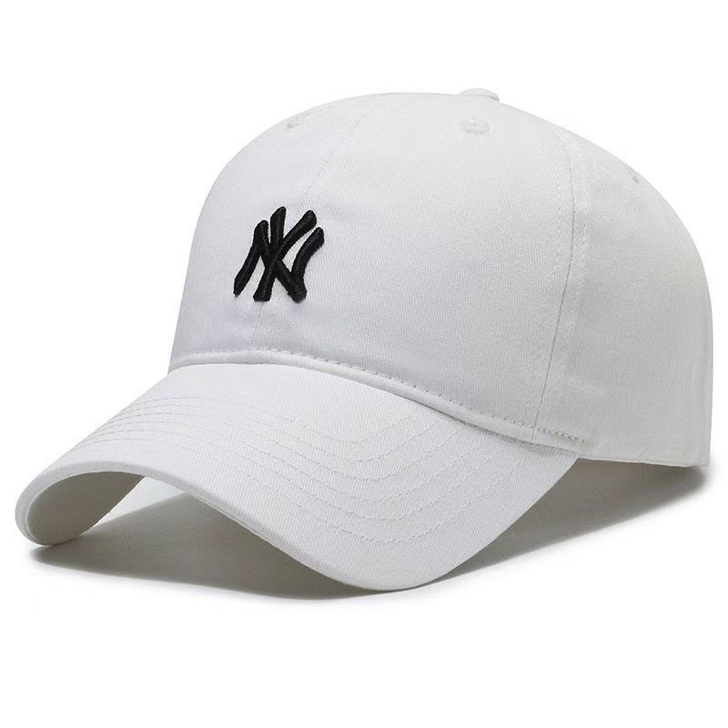 피크 캡 - 화이트 NY 스몰 라벨