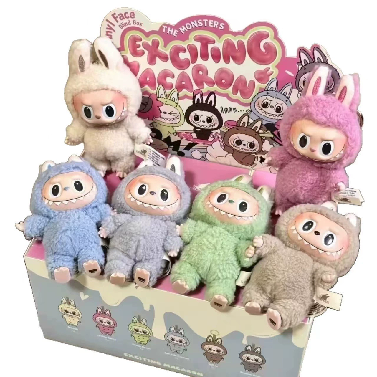 Bubble Materabu Heart Mataron Glot Face Blind Blind Plush Doll Toys Labubu Tide Play Doll