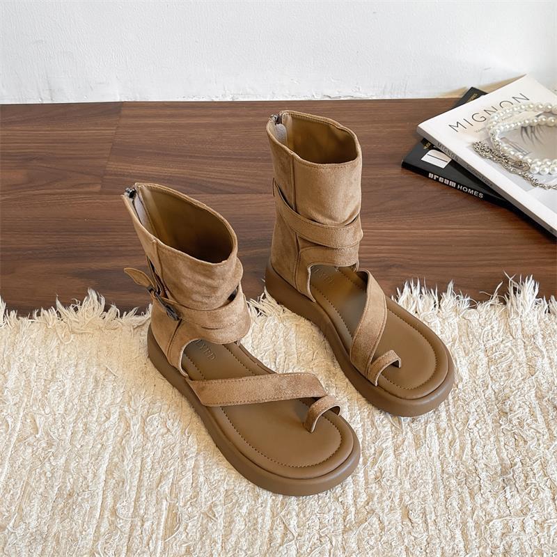 2026 nuevas botas frías de verano botas de vaqueros occidentales botas de pila de zapatos cortos