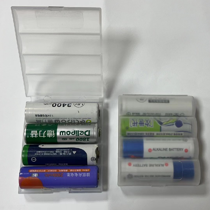 Transparent AA battery box AA7 battery storage box AAA battery storage box environmentally friendly PP factory wholesale