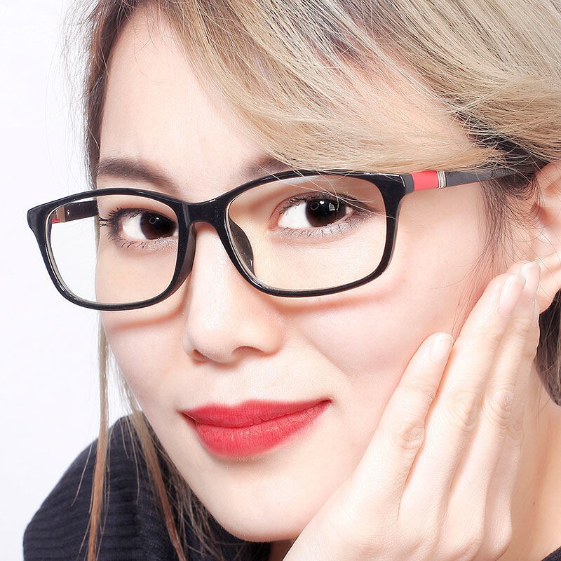 2025 Anti-Uv Computer Mirror Color Matching Flat Goggles Anti-Blue Light Glasses Finished Myopia Glasses Wholesale