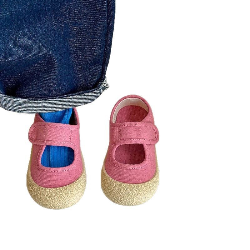 Chaussures de marche pour bébé, semelle souple, bout carré, style coréen, en toile, décontractées, pour filles et petits garçons, nouveauté été_voghion.com