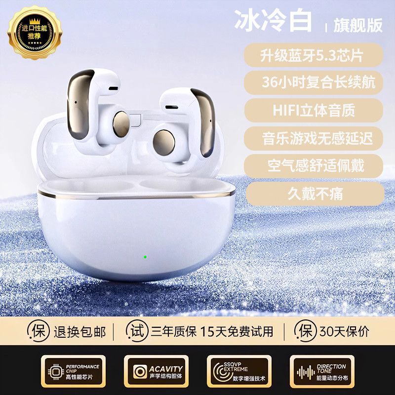2025新款耳夹式蓝牙耳机不入耳降噪超长续航久戴不痛|undefined