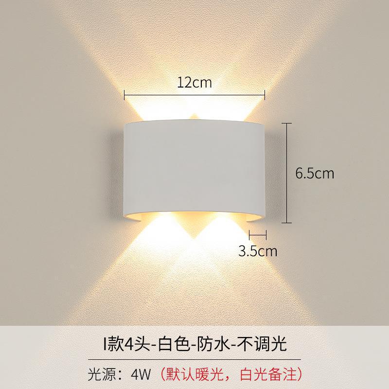 escalera transparente simple TV de fondo iluminación de pared corredor bar hotel ojo de buey exterior iluminación de pared interior