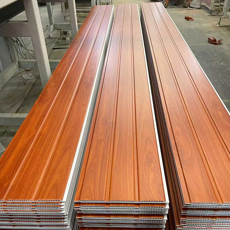 Blanco puro material de placa de fijación de techo de PVC autoensamblado placa de plástico de aislamiento térmico techo rural decoración de baño de cocina