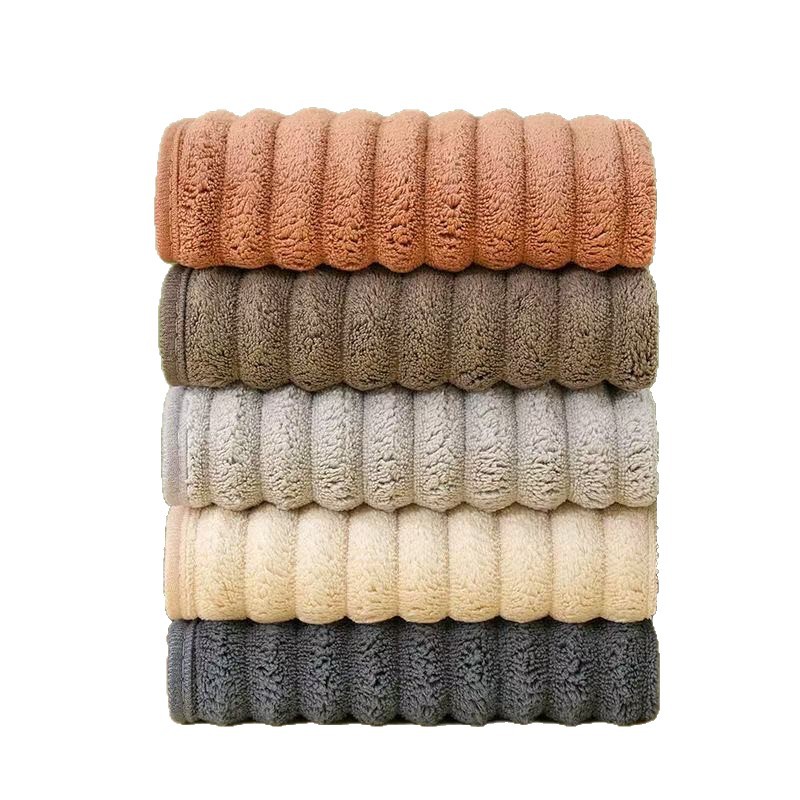 Transfronterizo toallas cuadradas de lana de coral colgadas toallas de cocina toallas de baño suaves absorbentes de agua no caen toallas secas veloces
