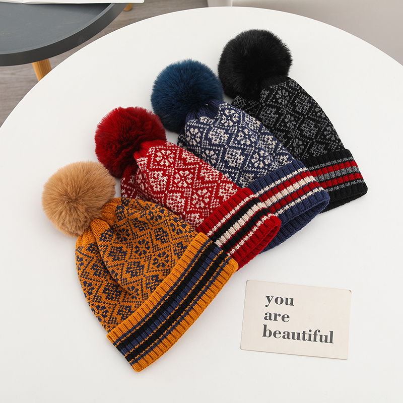Children Unisex Classic Style Printing Wool Cap display picture 2