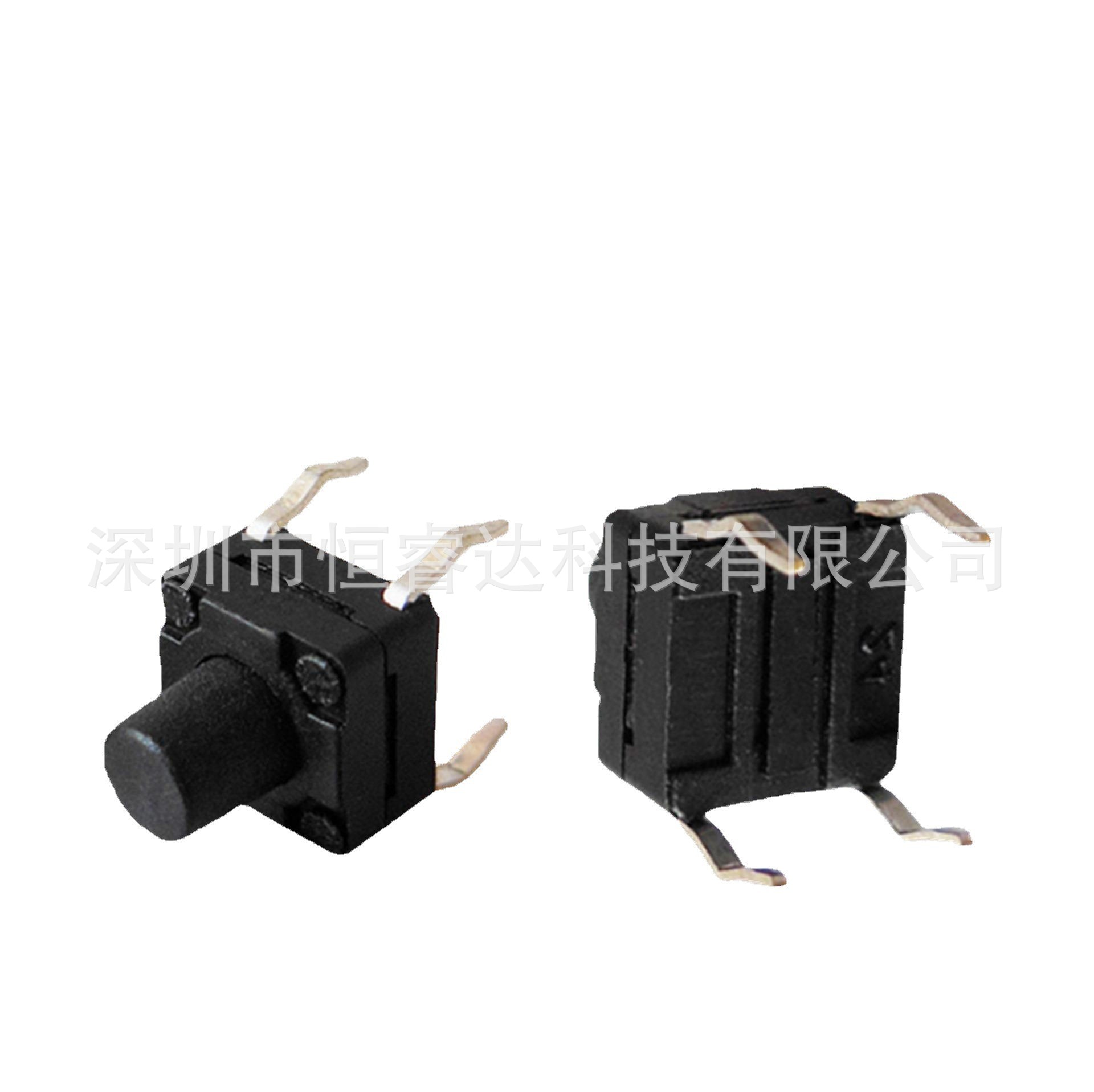 防水轻触开关6.2*6.2*7mm  插脚4脚立式 防水按键开关 微动开关