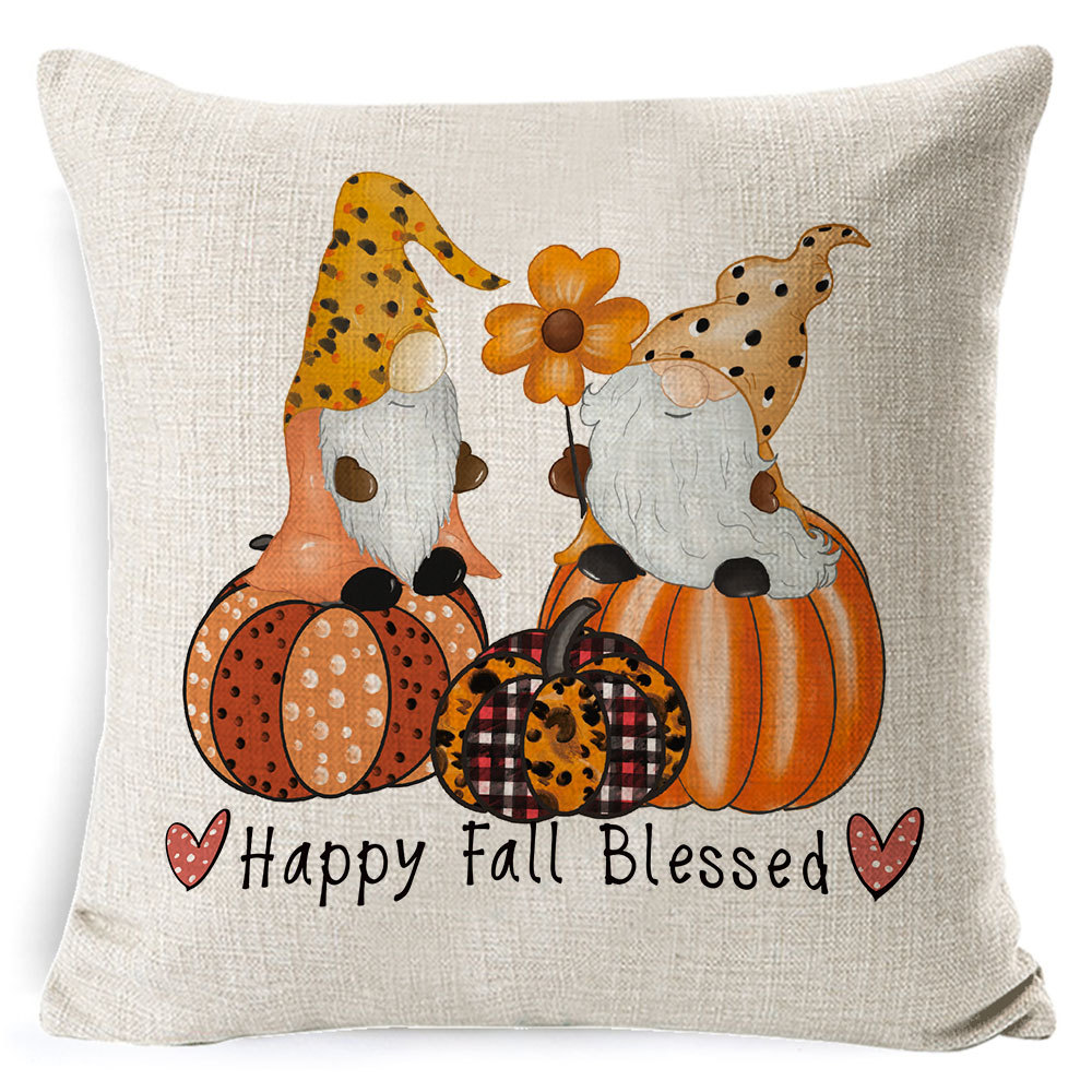 Amazon popular hogar suministros Navidad funda de almohada nórdico Plaid Lino cojín sofá