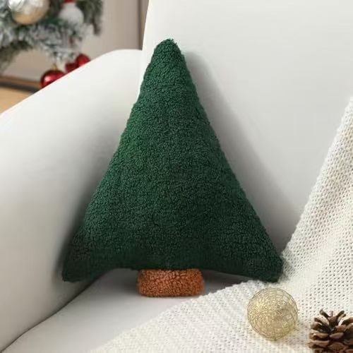 Navidad transfronteriza árbol de Navidad almohada almohada almohada almohada de Navidad árbol de Navidad almohada adornos decoraciones lana