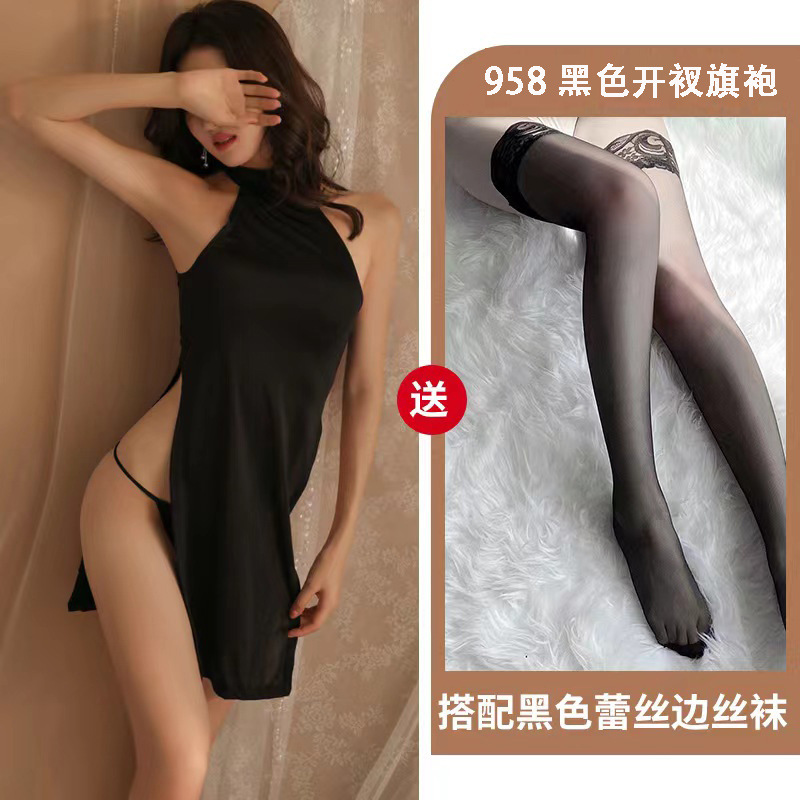블랙 + 레이스 스타킹